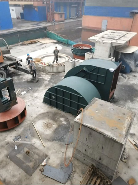 风机现场安装 - 高碑店市方官启新工业设备厂图片5