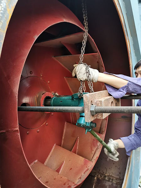 风机现场安装 - 高碑店市方官启新工业设备厂图片8